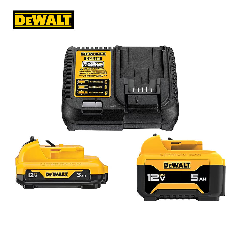 DEWALT - DCB135C - Lithium Ion 3Ah and 5Ah Batteries - 12V Starter Kit with Charger