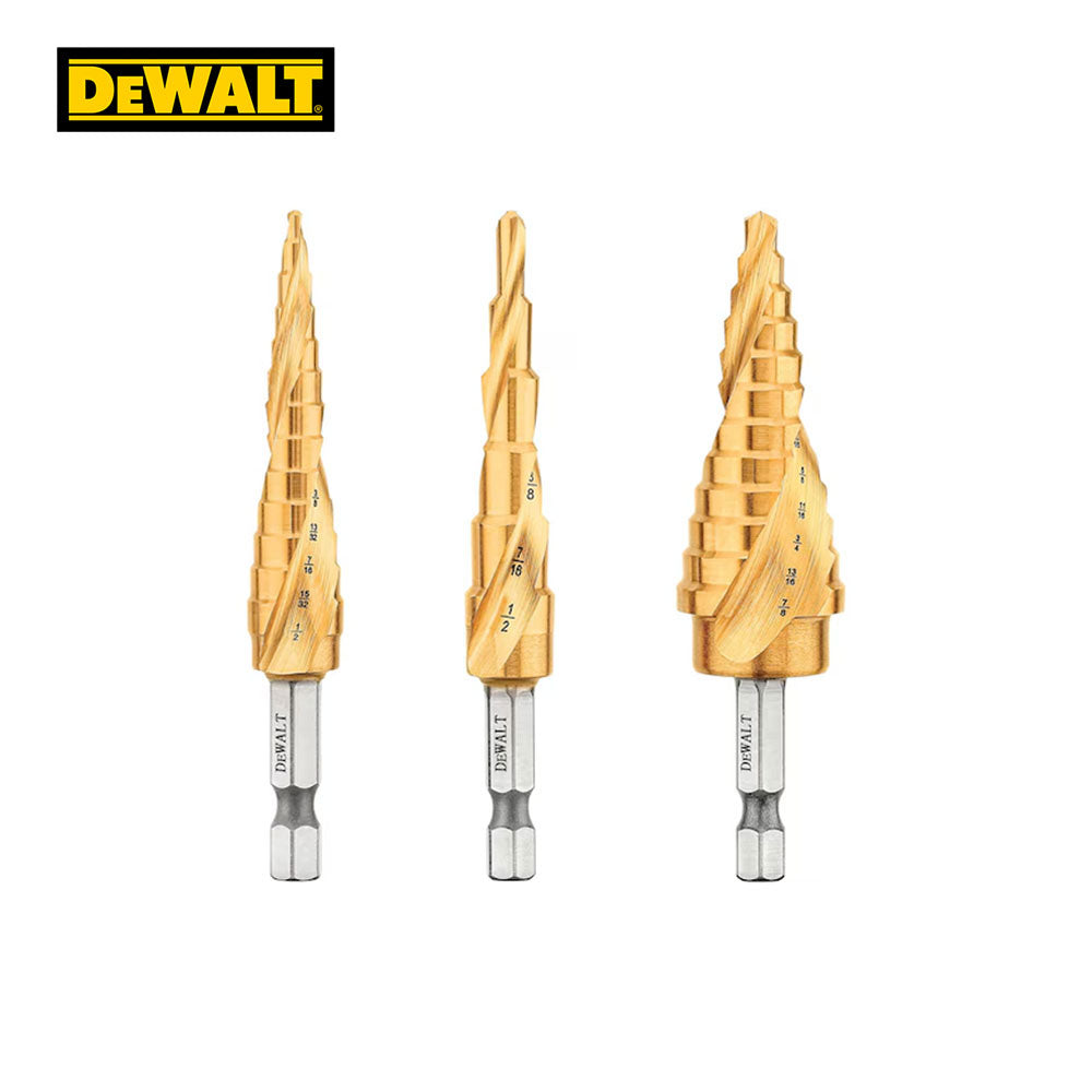 DEWALT - DWA1790IR - Impact Ready Titanium Nitride Coating Step Drill Bit Set (3 Pcs)