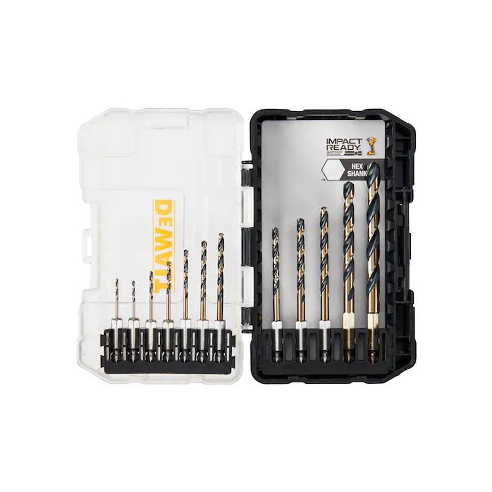DEWALT - DWAH1182 - Impact Ready Metal Drill Bit Set Black and Gold (12 Pcs)