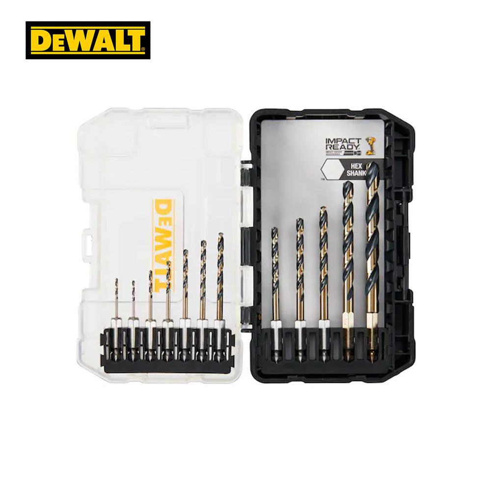 DEWALT - DWAH1182 - Impact Ready Metal Drill Bit Set Black and Gold (12 Pcs)
