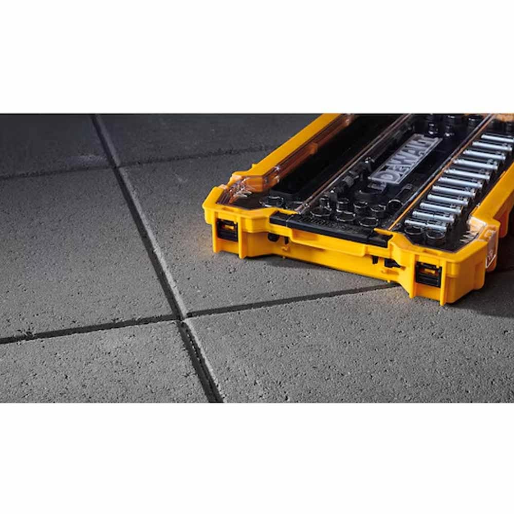 DEWALT - DWMT45400 - Socket Set with Toughsystem 2.0 Tray and Lid - 3/8" Drive (37 Pcs)