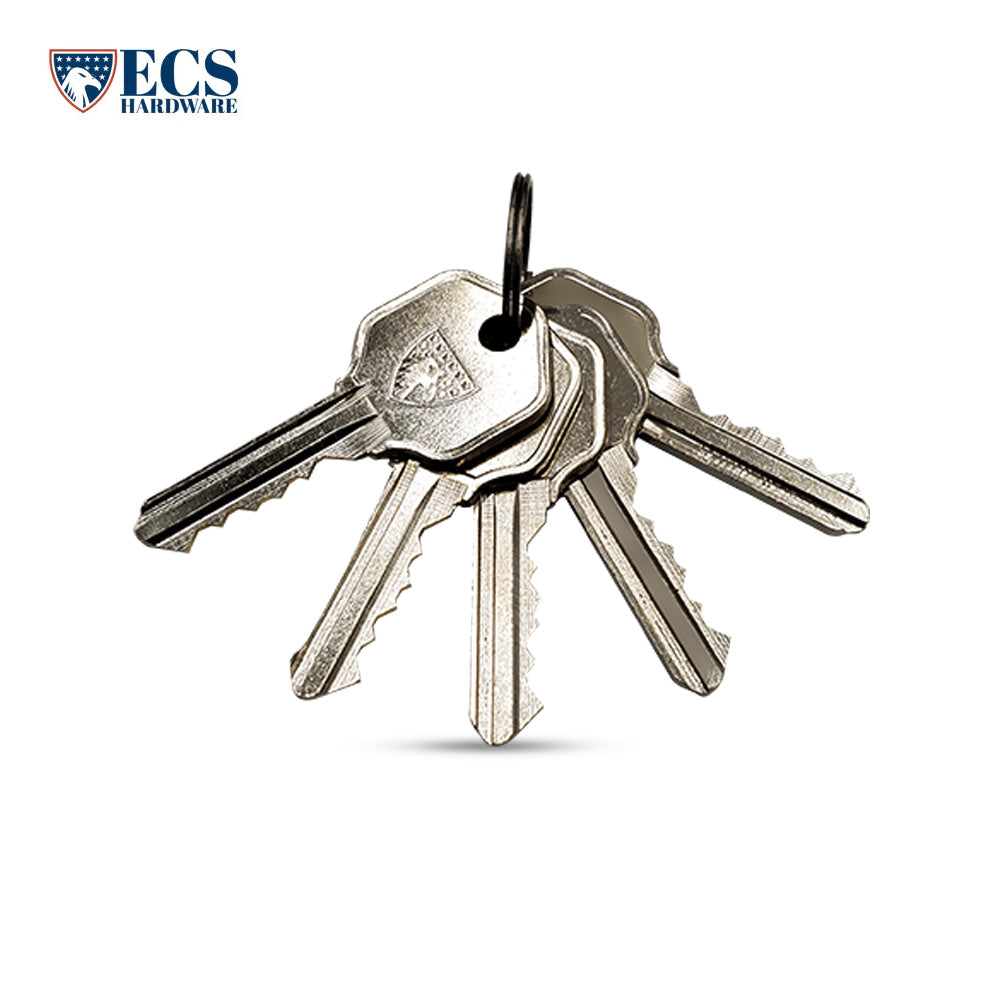 ECS HARDWARE - Durable Combo Lockset w/ Single Knob & Deadbolt - Entrance - Stainless Steel - Grade 3 (KW1)