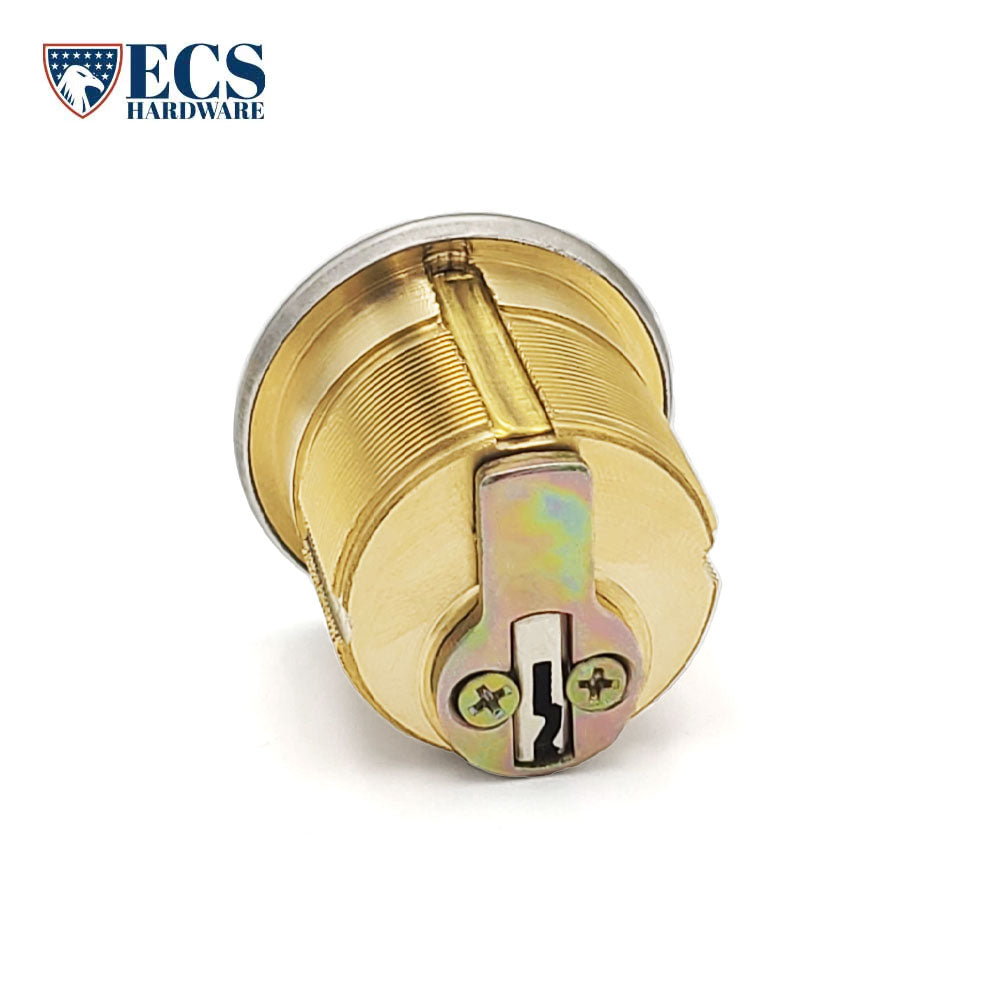ECS HARDWARE - Durable Premium Mortise Cylinder - 1-1/4" 26D Satin Chrome SC1