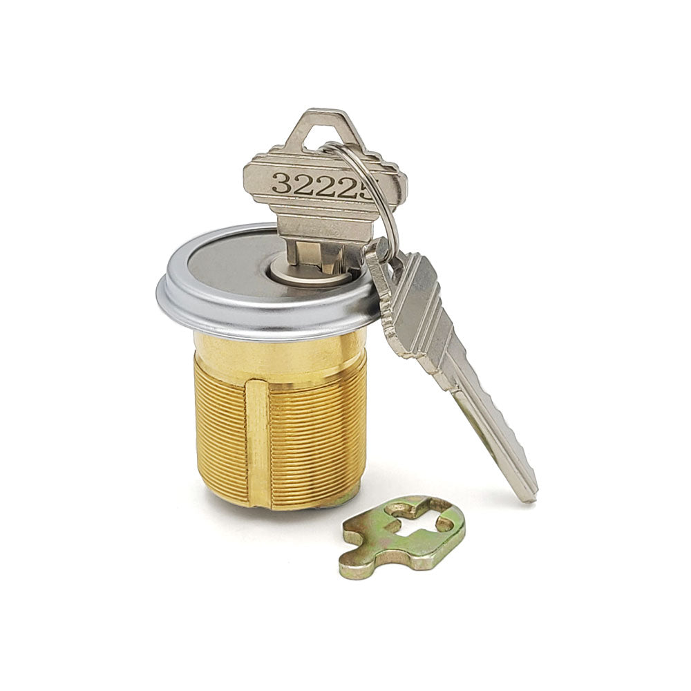 ECS HARDWARE - Durable Premium Mortise Cylinder - 1-1/2" 26D Satin Chrome SC1