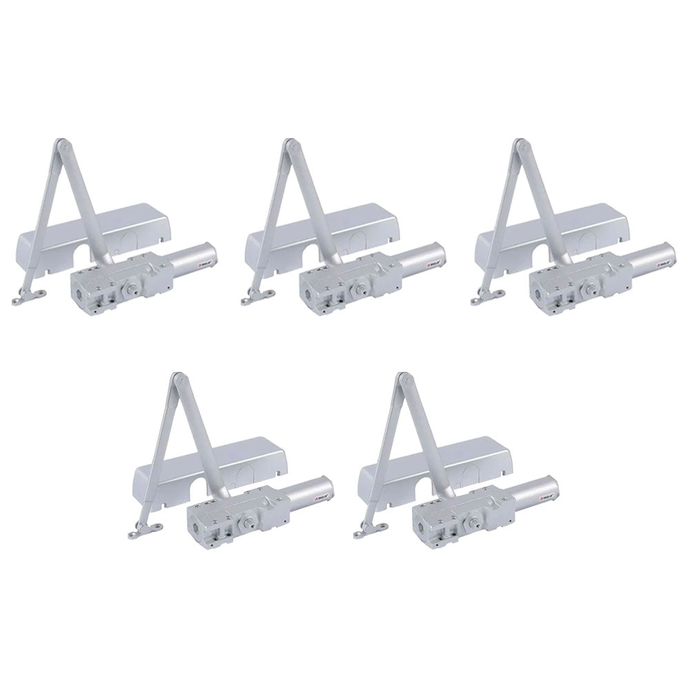 ECS HARDWARE - OB03BC- Commercial Door Closer with Plastic Cover and Bracket, UL Listed, ANSI Grade 1 (Pack of 5)