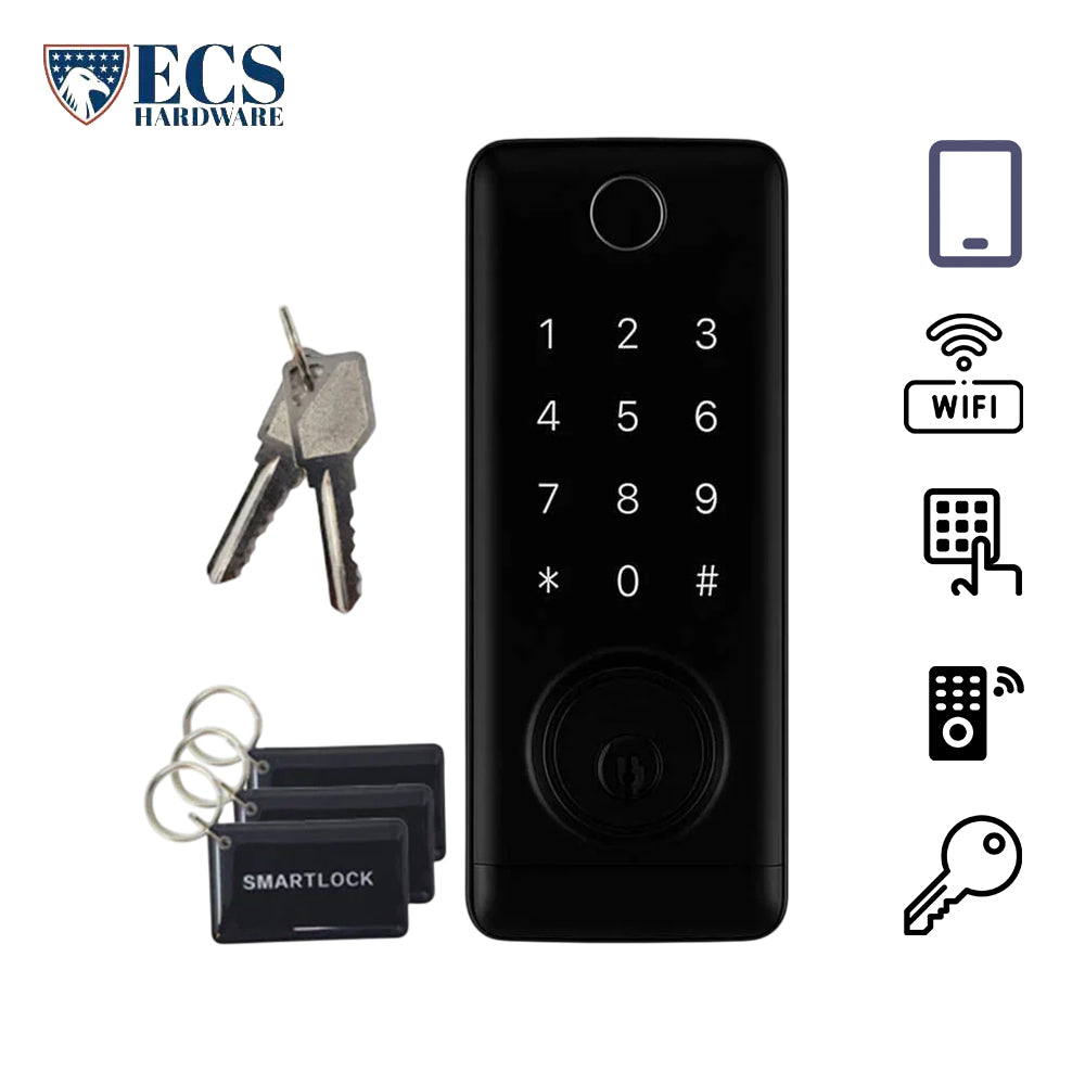 ECS HARDWARE - T1B-WIP55 - Premium Electronic Smart Lock with Fingerprint and WIFI Facilities