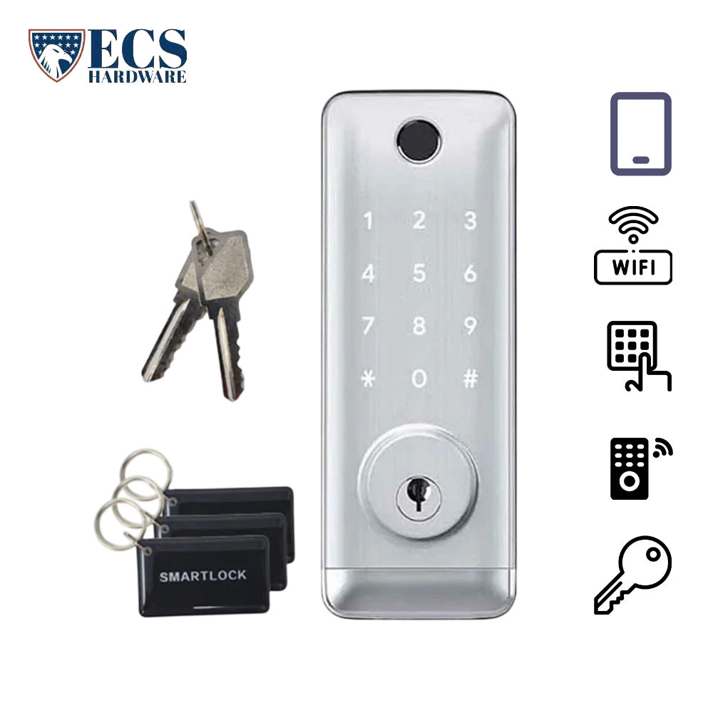 ECS HARDWARE - T1B-WIP55 - Premium Electronic Smart Lock with Fingerprint and WIFI Facilities
