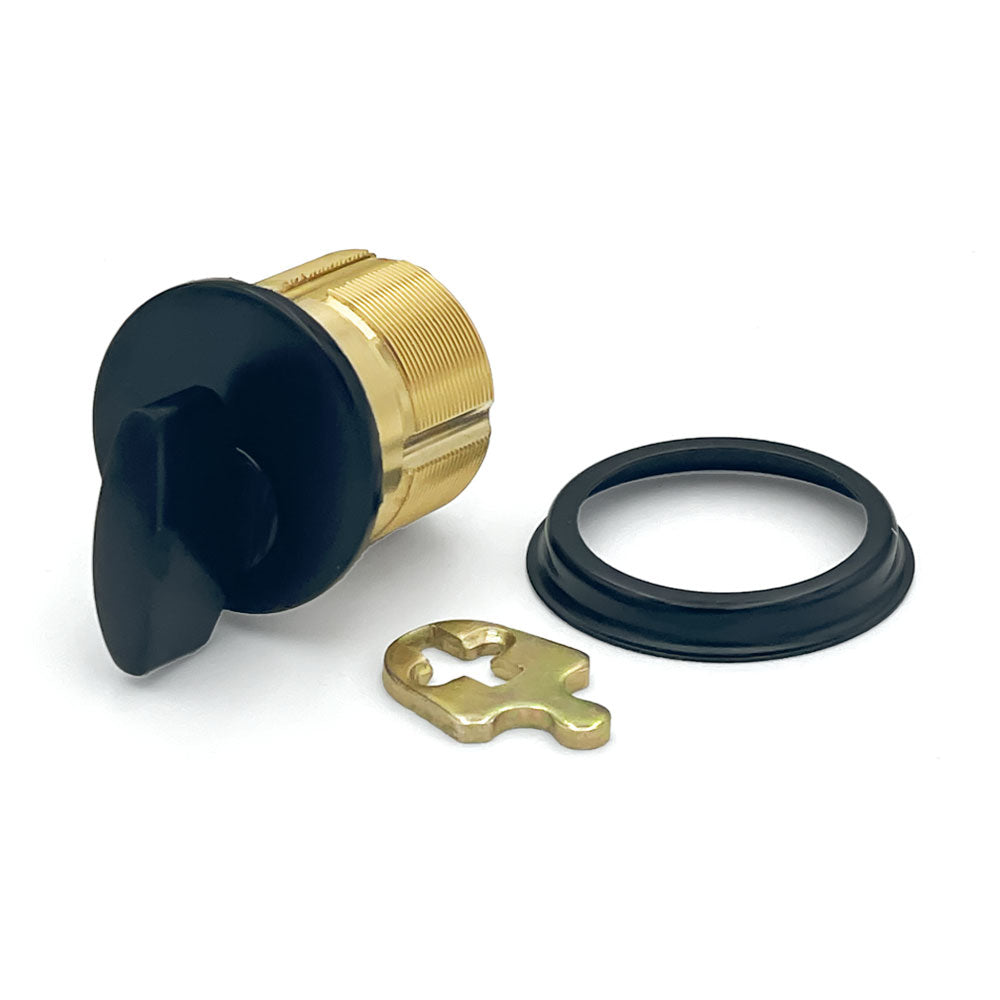 ECS HARDWARE - Durable Premium Thumb Turn Mortise Cylinder - 1-1/8" 10B Oil Rubbed Bronze / Black