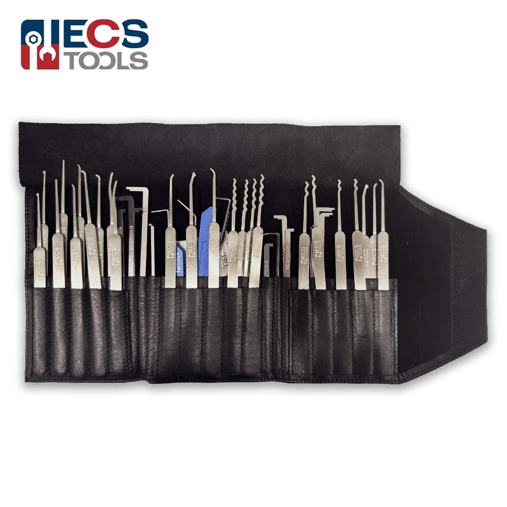 ECS TOOLS Lock Pick Set with Leather Bag (40 Pcs)