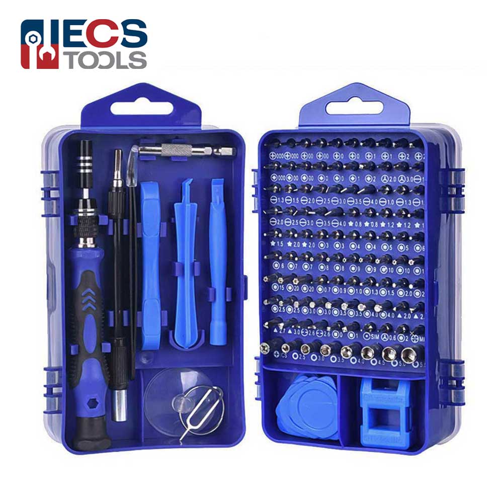 ECS TOOLS - MT-T122 - 122 in 1 Magnetic Screwdriver Set with Flexible Shaft Extension Rod