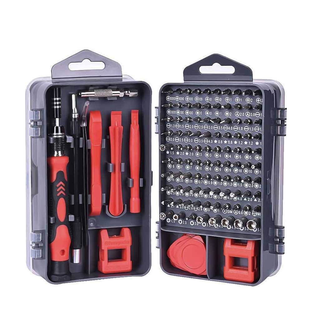 ECS TOOLS - MT-T122 - 122 in 1 Magnetic Screwdriver Set with Flexible Shaft Extension Rod