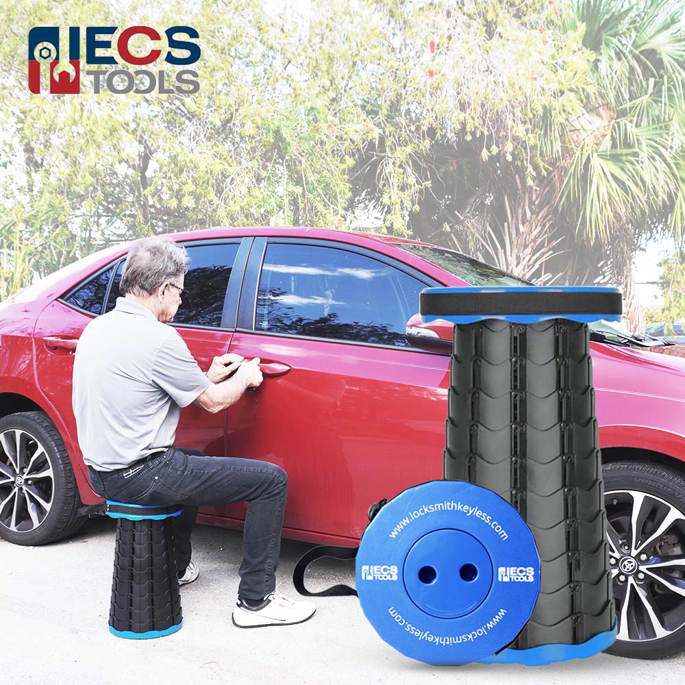 ECS TOOLS - Telescopic Stool - Portable and Collapsible Over 300lbs Capacity