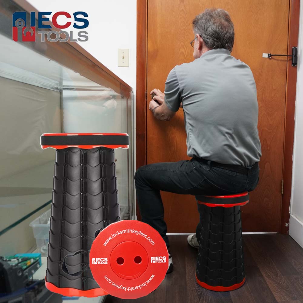ECS TOOLS - Telescopic Stool - Portable and Collapsible Over 300lbs Capacity