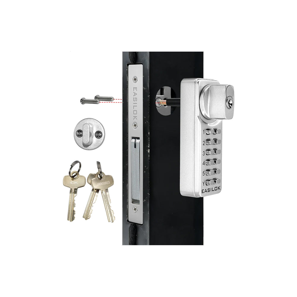 EASILOK SK1850S Storefront Deadbolt Keyless Lock with SFIC Key Override