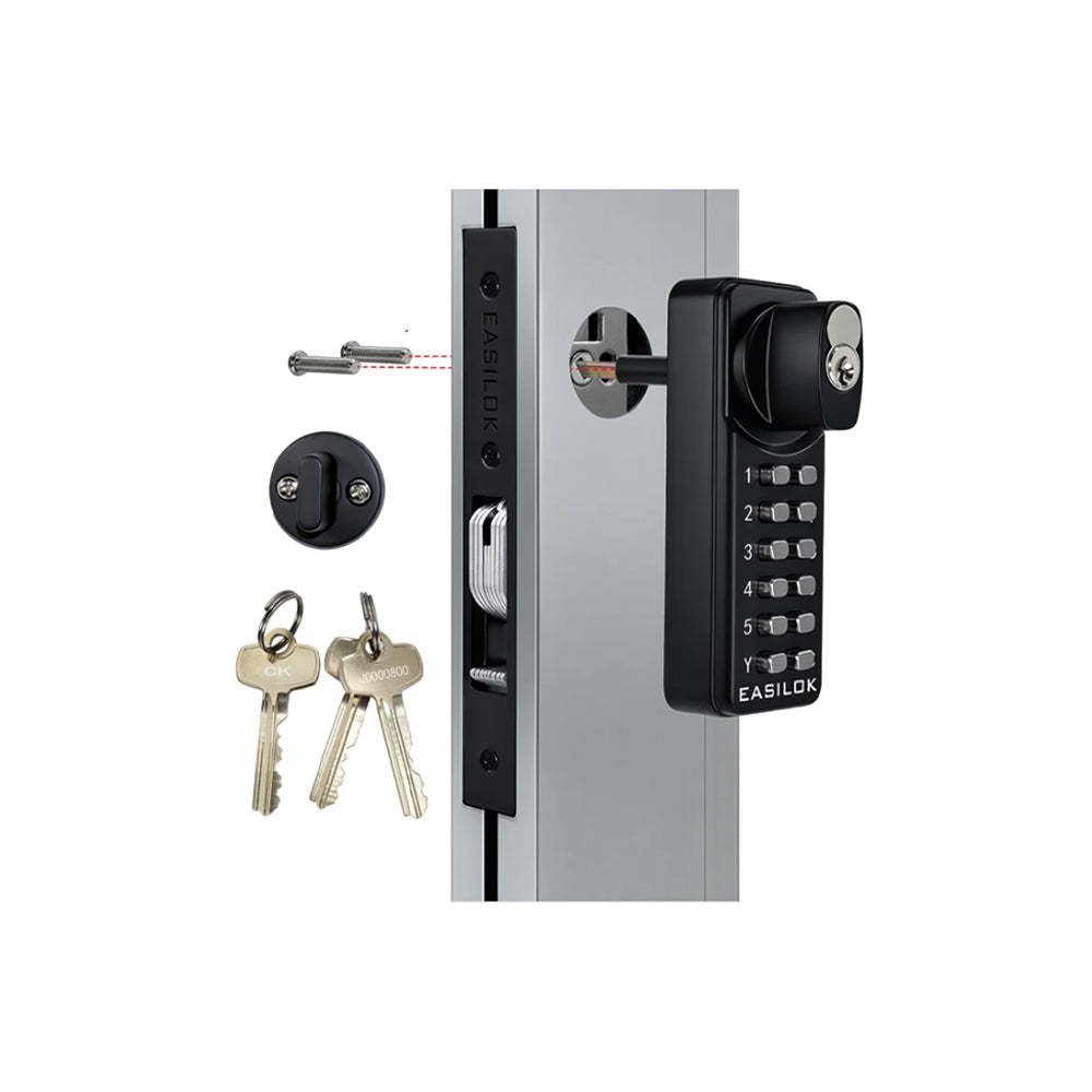 EASILOK SK1850S Storefront Deadbolt Keyless Lock with SFIC Key Override
