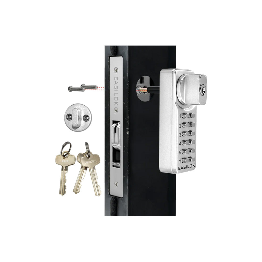 EASILOK SK1850S Storefront Deadbolt Keyless Lock with SFIC Key Override