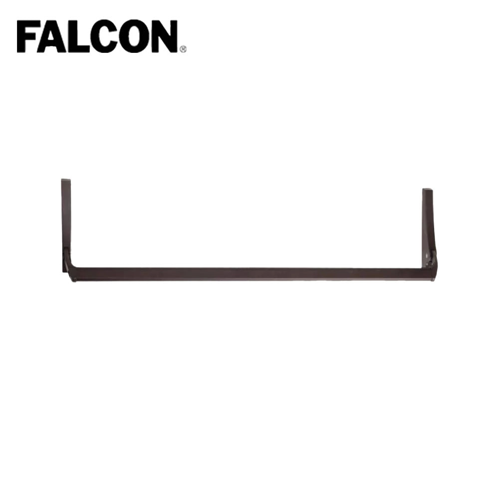 Falcon - 1990EO - Concealed Vertical Rod Crossbar Exit Device - 44 - Exit Only - 313 (Dark Bronze Anodized Aluminum)