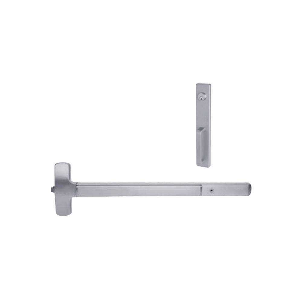 Falcon 25-R-NL 25 Series Rim Exit 36" Device with 512 Night Latch Trim - 626 (Satin Chrome)