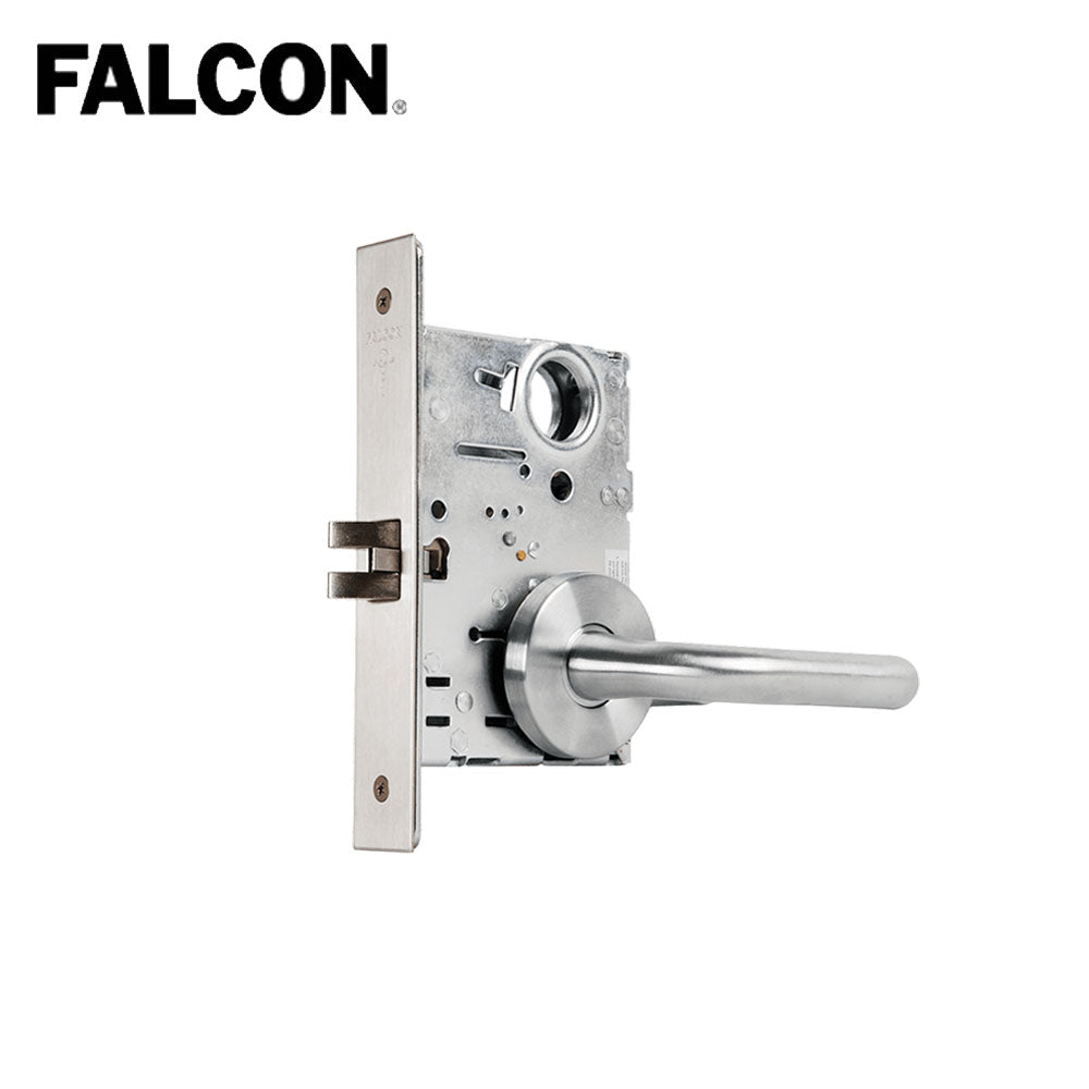 Falcon MA101 Mortise Lock Passage with Sutro Lever and Gala Rose - Grade 1 - 626 (Satin Chrome)