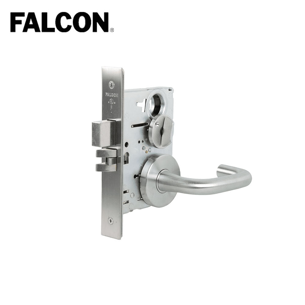 Falcon MA301 Mortise Lock Privacy with Sutro Lever and Gala Rose - Grade 1 - 626 (Satin Chrome)