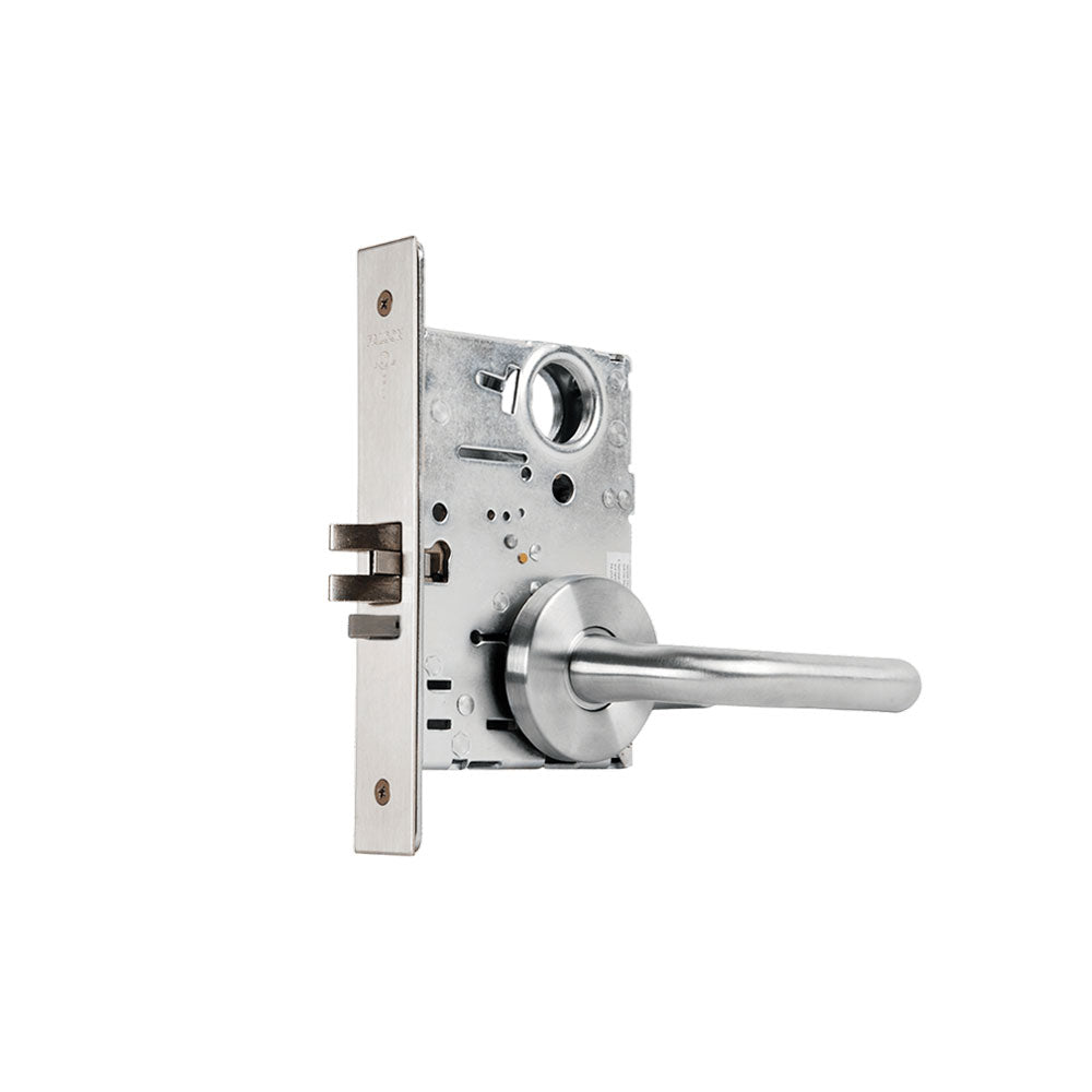 Falcon MA581L Mortise Lock Storeroom with Sutro Lever and Gala Rose - Less Cylinder - Grade 1 - 626 (Satin Chrome)