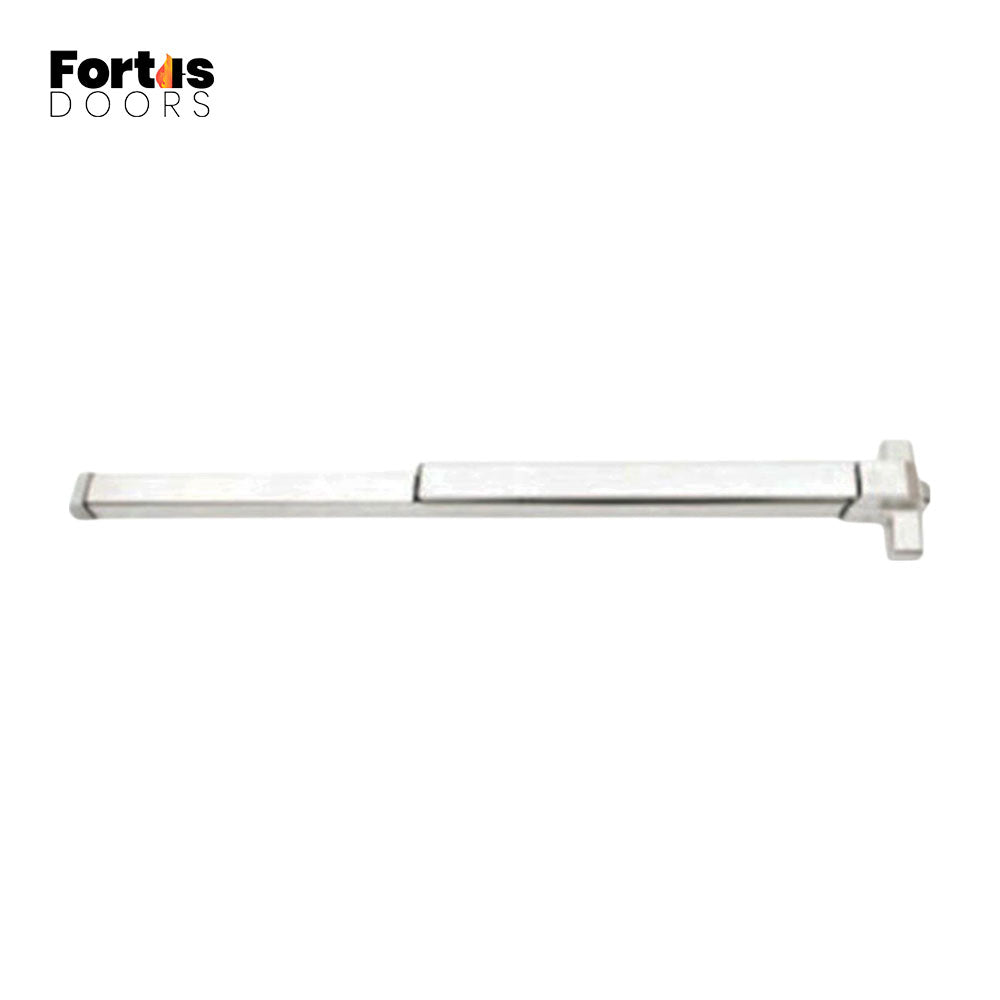 Fortis Doors - FDC760 - Rim Panic Exit Device for Narrow Stile Doors - 48" - Fire Rated - Grade 1 - US32D - Satin Stainless Steel (630)