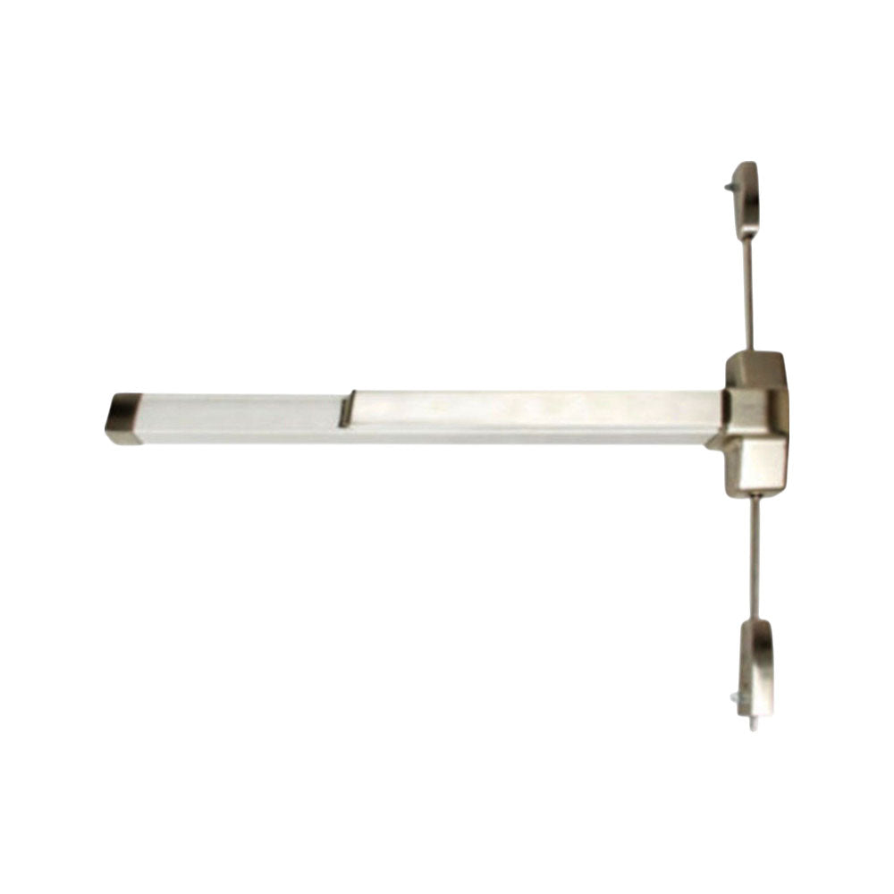 Fortis Doors - FDC830 - Surface Vertical Rod Type Panic Exit Device - 48" - Fire Rated - Grade 1 - US32D - Satin Stainless Steel (630)