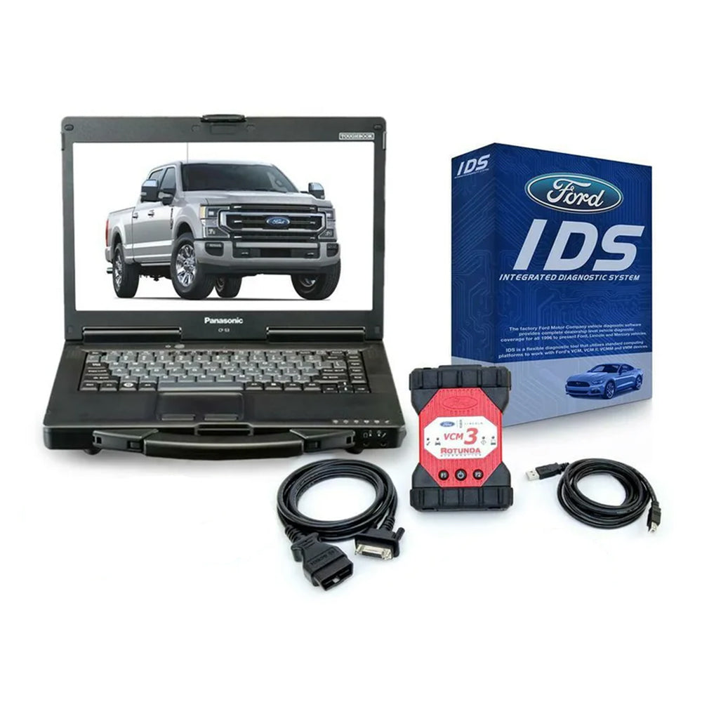 Ford Diagnostics and Programming Package for Dealers Including VCM 3 with IDS Full Annual Software License and Refurbished Panasonic Toughbook