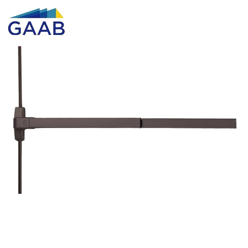 GAAB G360 Standard Duty Narrow Style with Surface Vertical Rod Exit Device UL 305 - 36" - Dark Bronze