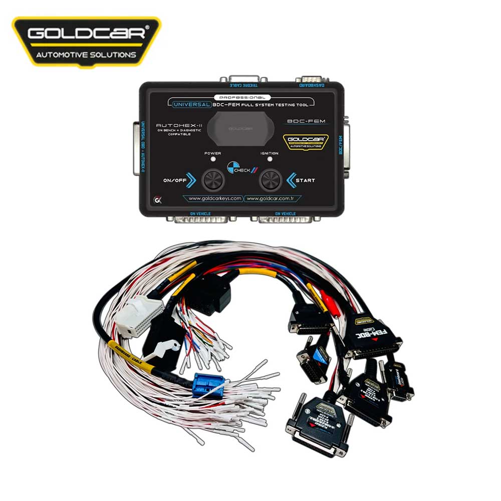 GOLDCAR GK-1214 - Professional Universal + Autohex II BDC-FEM Full System BM Testing Tool