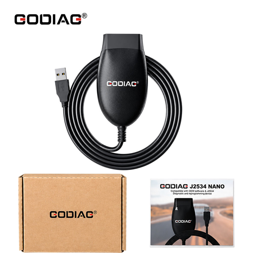 GODIAG GD101 J2534 Pass-Thru OBD2 Diagnostic Cable Compatible with IDS, HDS, TIS, Forscan, ScanMaster, SDD, PCM-Flash and ELM327