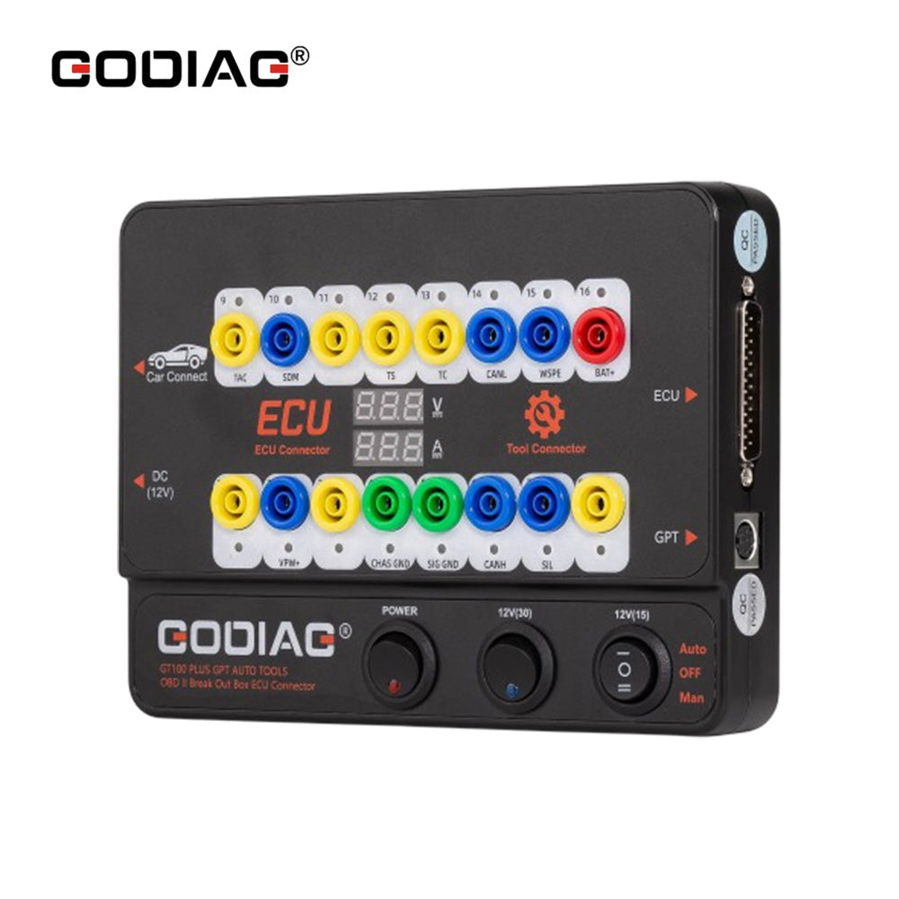 GODIAG GT100 PLUS GPT ENET DOIP OBDII Breakout Box ECU Connector with 24V to 12V Converter