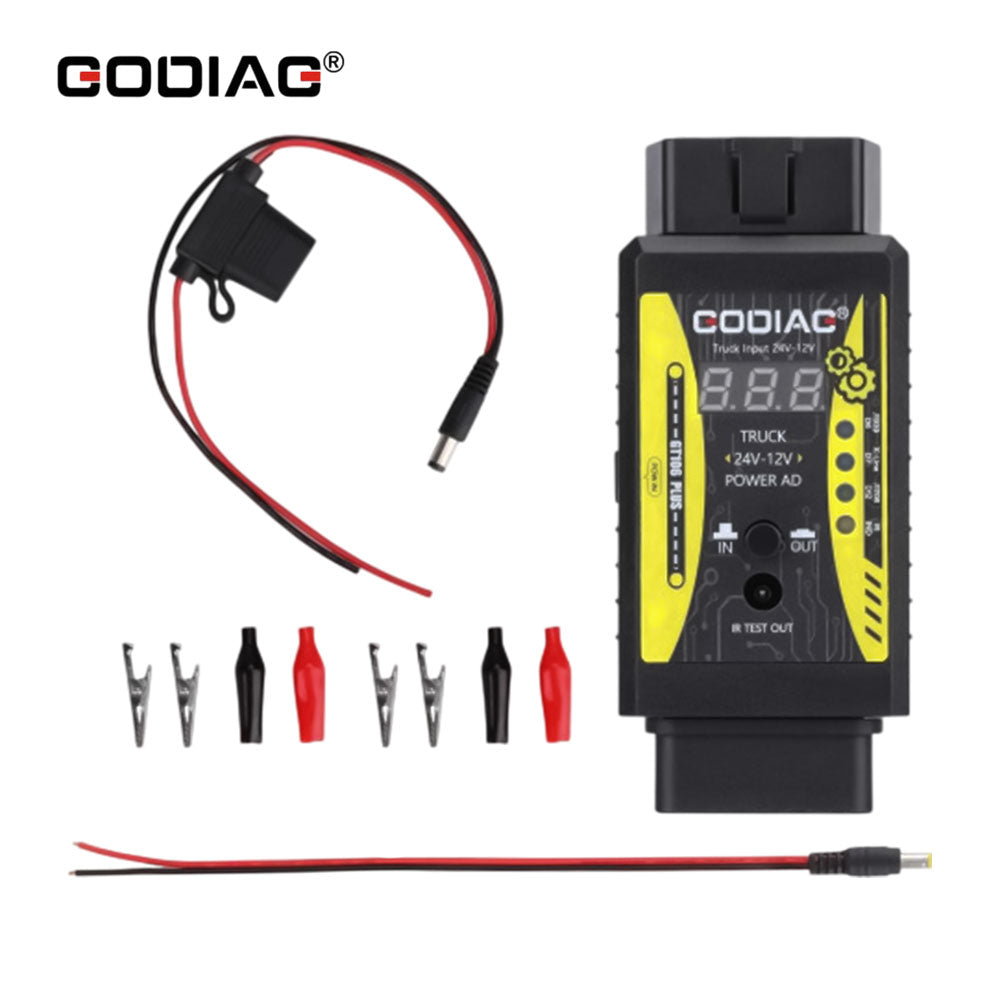 GODIAG GT106 PLUS Heavy Duty Truck 24V to 12V Converter Upgraded Version