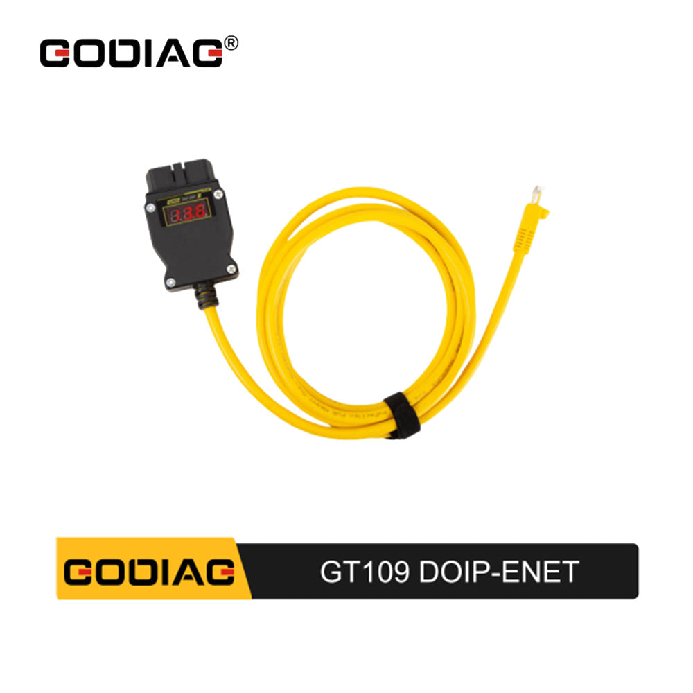 GODIAG GT109 DOIP ENET Adapter with Voltage Display for BMW, MB, VW and Audi