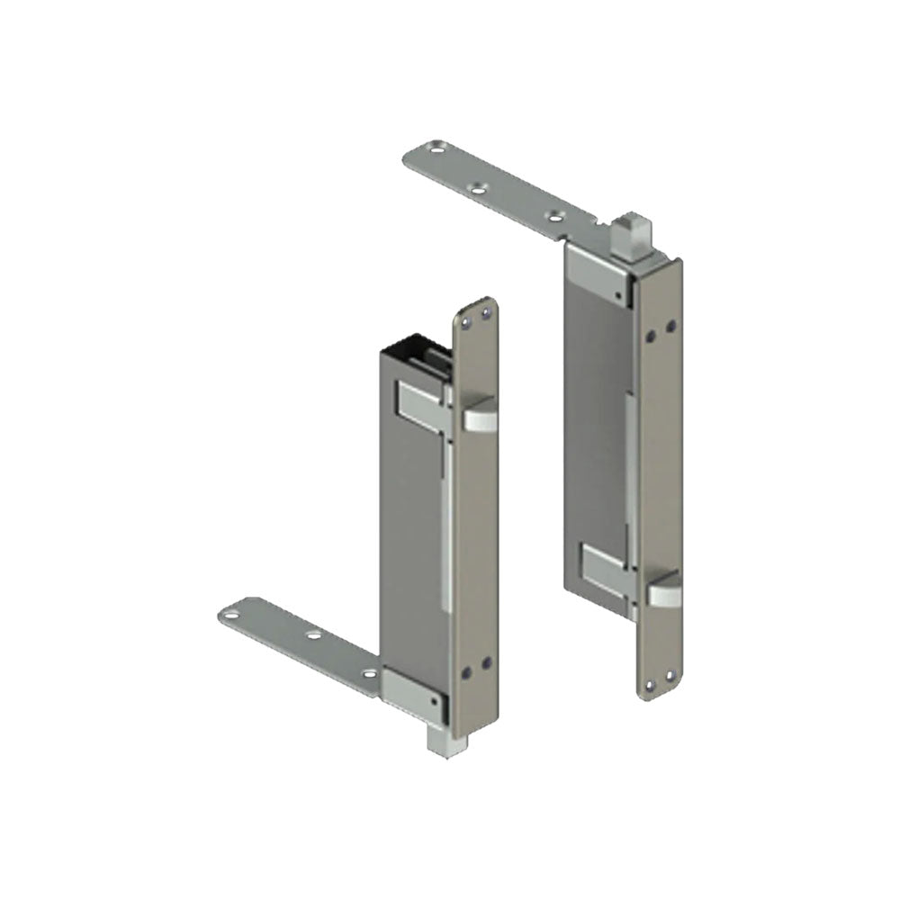 HAGER - 291D - Automatic Flush Bolt - 1/2 Inch Square Bolt Head - 15/16 Inch by 2-1/4 Inch Mortise Strike