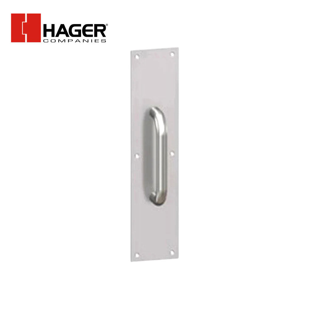 HAGER - 33G - Round Pull Plate with 8 Inch CTC - Square Corner