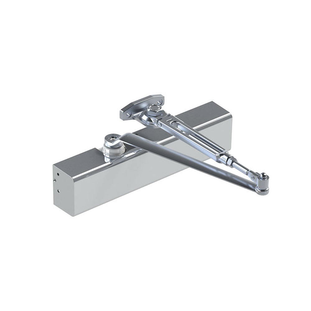 HAGER - 5200-MLT - Surface Closer Push or Pull Side Tri Mount Mounting - Size 1 to 6 Adjustable - Non-Handed - Grade 1 - Aluminum