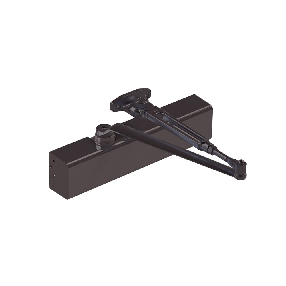 HAGER - 5200-MLT - Surface Closer Push or Pull Side Tri Mount Mounting - Size 1 to 6 Adjustable - Non-Handed - Grade 1 - Aluminum