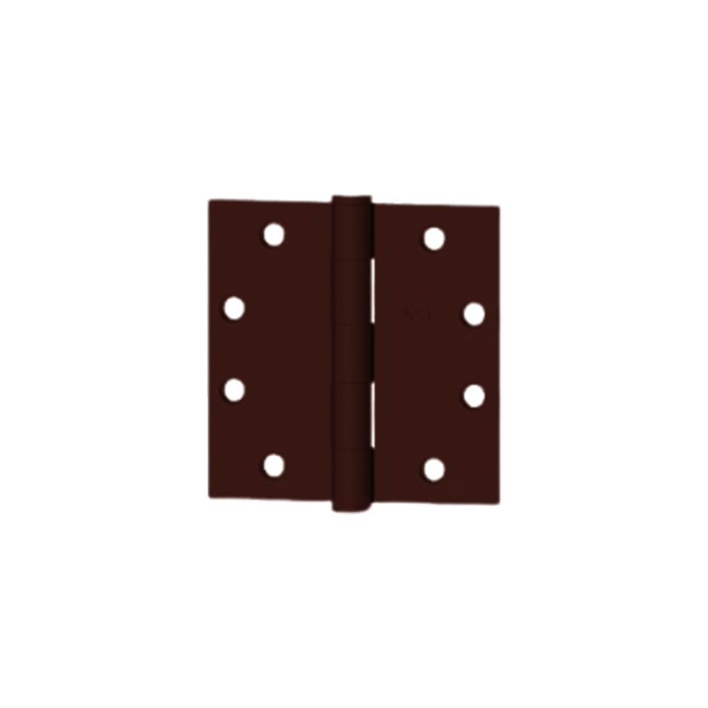 HAGER - EC1100 - Full Mortise Plain Bearing Hinge - 4.5 Inch by 4.5 Inch - 5 Knuckle - Oil Rubbed Bronze