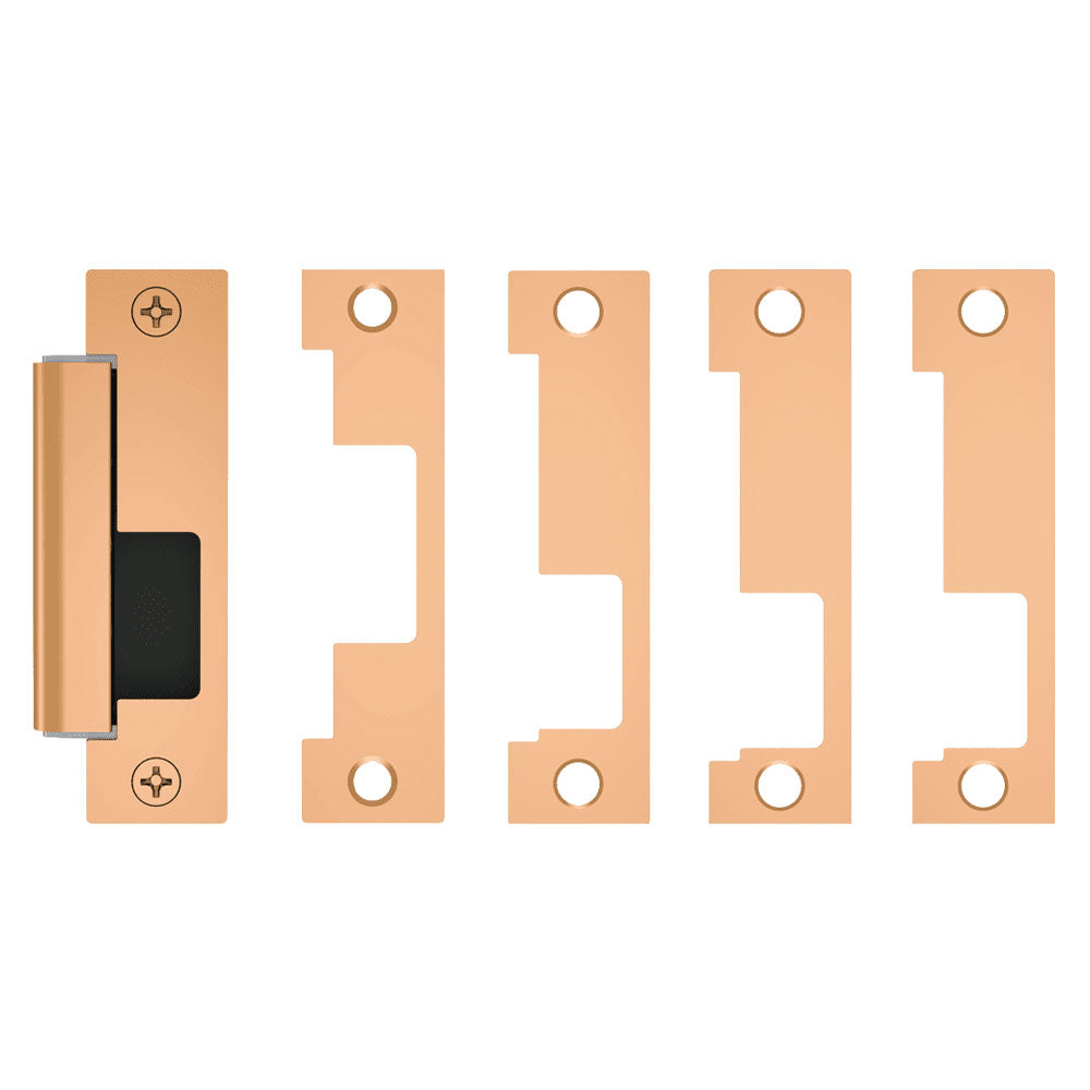 HES - 1500 Series Electric Strike Body for Cylindrical or Mortise Latchbolt Locks with 1LB (1J 1K 1KD 1KM) Faceplate Kit - Grade 1 - Auto-Sensing 12/24 VDC