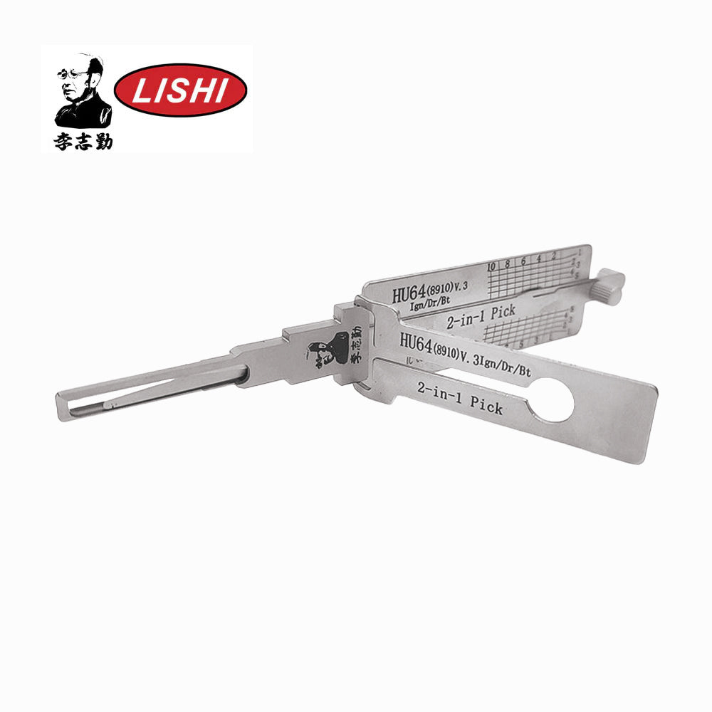 Original Lishi HU64+8910-AG 2-in-1 Pick and Decoder for Mercedes