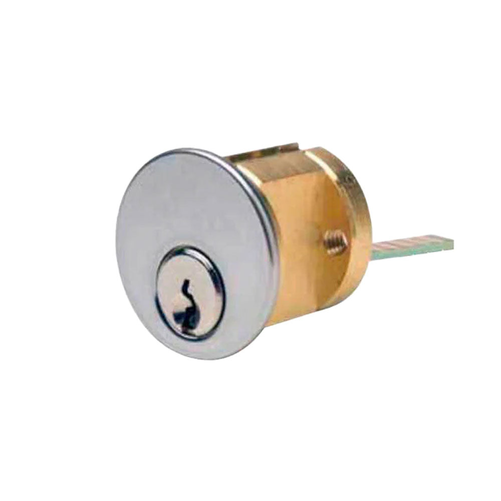 ILCO - 7075 - RIM Cylinder - 5 Pin - 1 1/8" - Yale 8 - KA2 - 26D - Satin Chrome - Grade 1