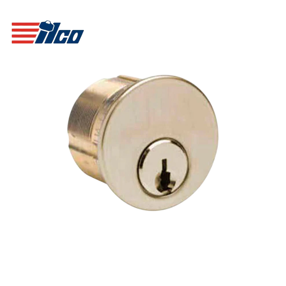 ILCO - 7205 - Mortise Cylinder - 5 Pin - 1 1/4" - Schlage C - Standard Cam - KD - 03 - Bright Brass - Grade 1