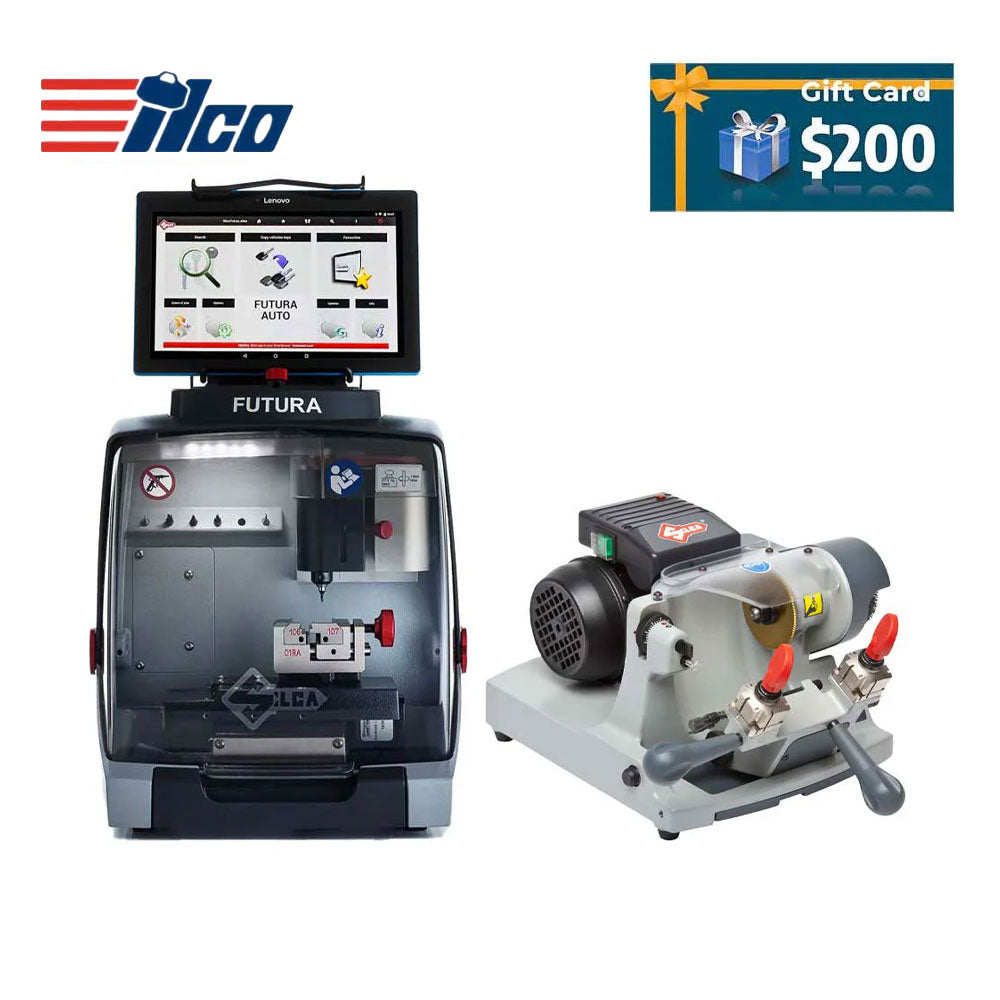 ILCO Futura Auto Automotive Code-Cutting Machine with Speed 045 Manual Duplicator Machine and $200 Gift Card