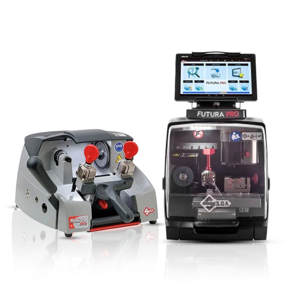 ILCO Futura Pro and Free Rekord Pro S Key Cutting Machine - Electronic and Manual Solutions for Flat, Laser, Dimple & Cruciform Keys
