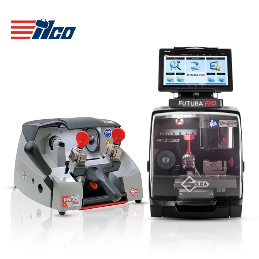 ILCO Futura Pro and Free Rekord Pro S Key Cutting Machine - Electronic and Manual Solutions for Flat, Laser, Dimple & Cruciform Keys