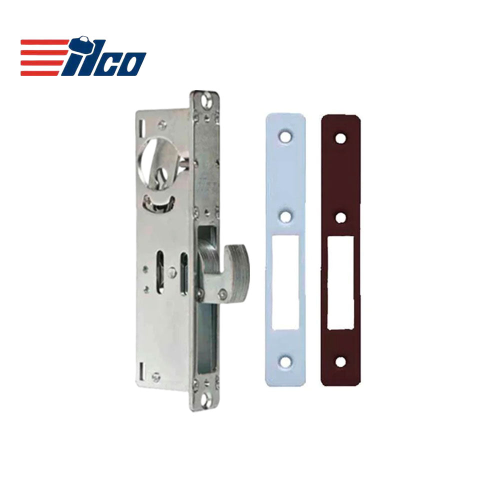 ILCO - Deadbolt Mortise Lock - Hookbolt - 1-1/8" Backset - 628/313 - Clear/Dark Bronze Faceplates - Grade 1