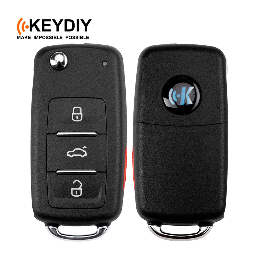 KEYDIY Remote Flip Key - VW Style W/transponder PCF7947 3+1 B (NB08-4)