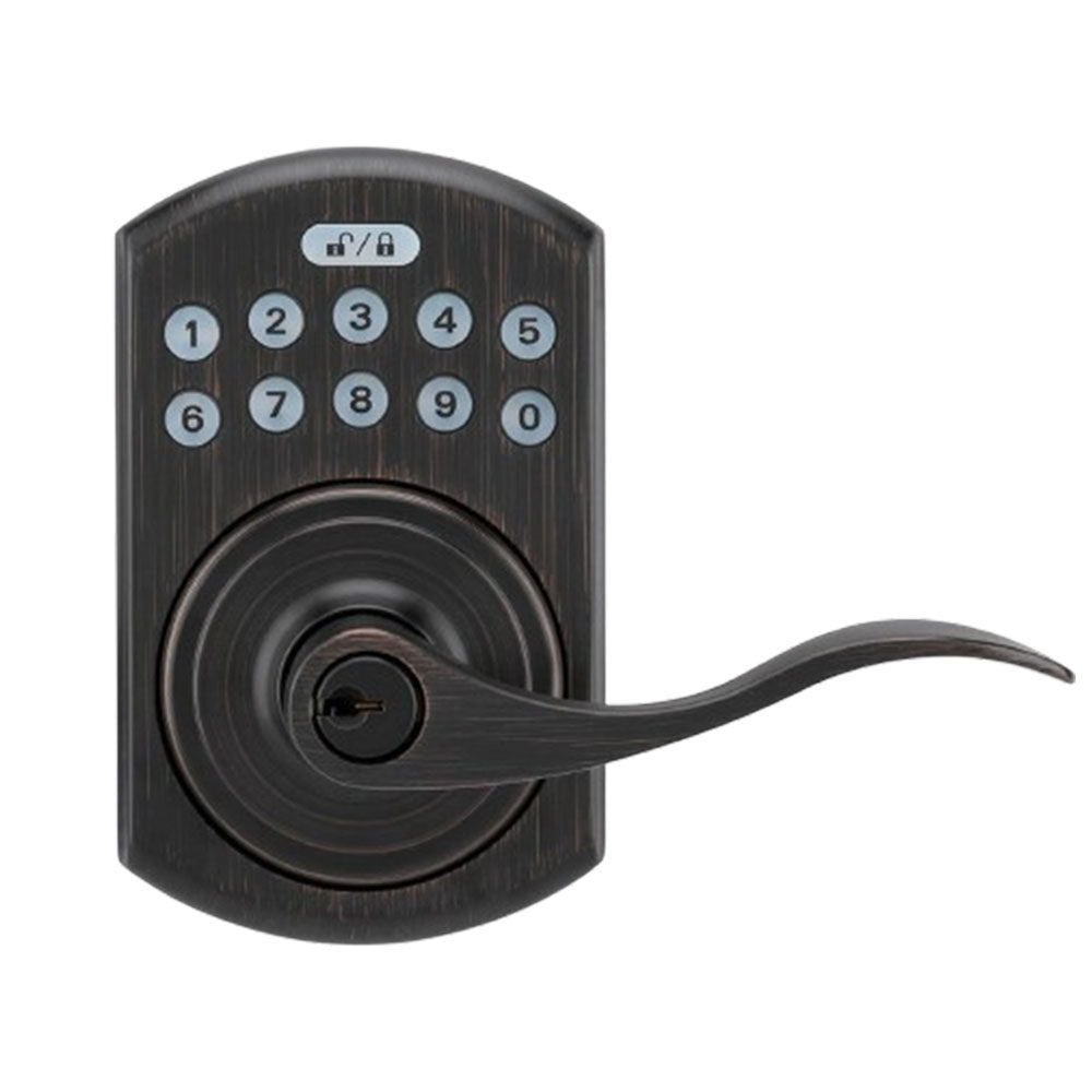 KeyInCode KIC3510 WB Smart Residential Deadbolt with Lever Handle - Bluetooth and Wi-Fi Enabled