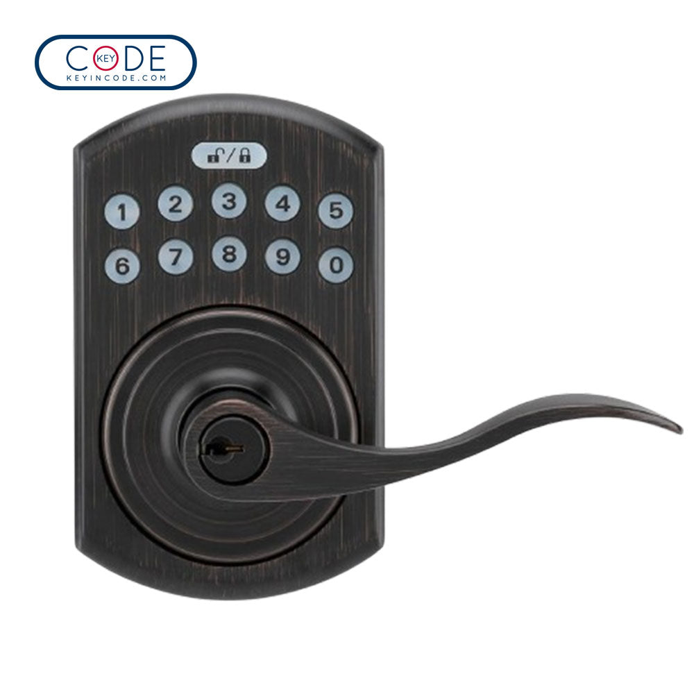 KeyInCode KIC3510 WB Smart Residential Deadbolt with Lever Handle - Bluetooth and Wi-Fi Enabled